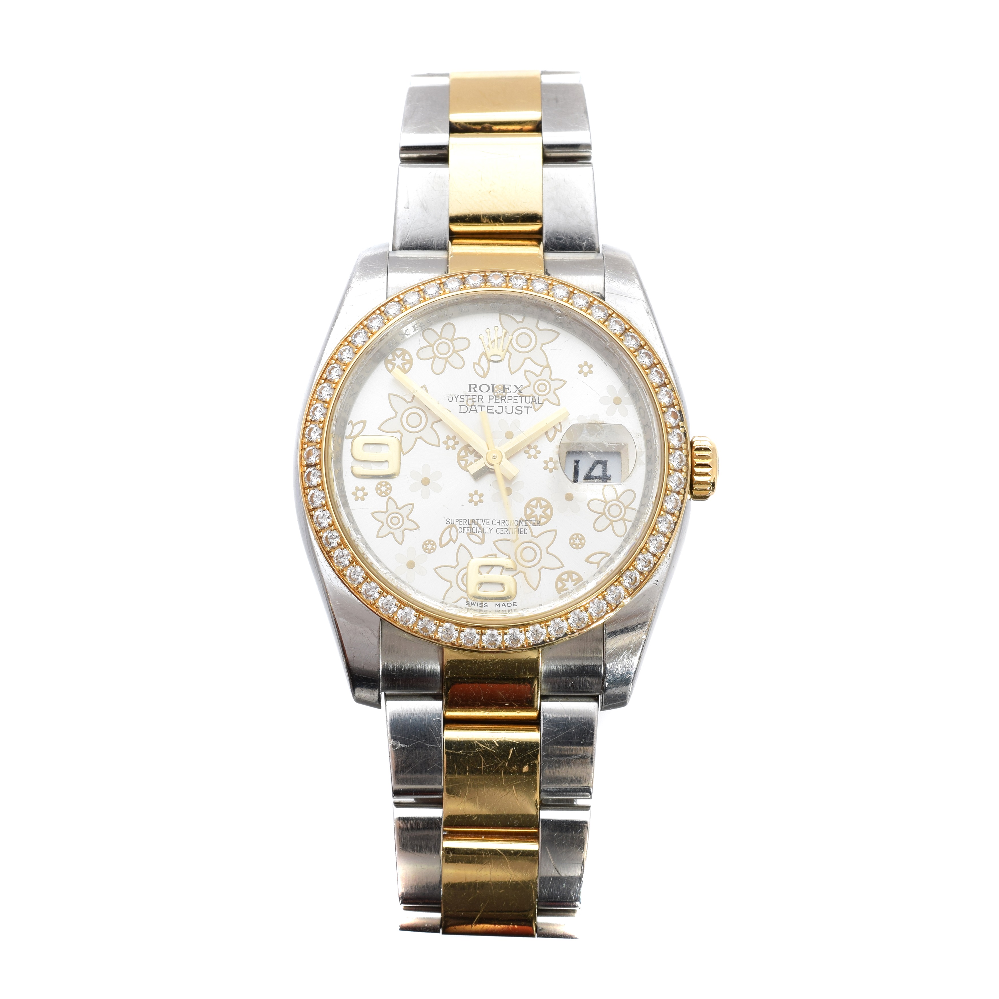 A steel and gold Rolex Oyster Perpetual Datejust wristwatch, circa 2008-9, sold £5,200