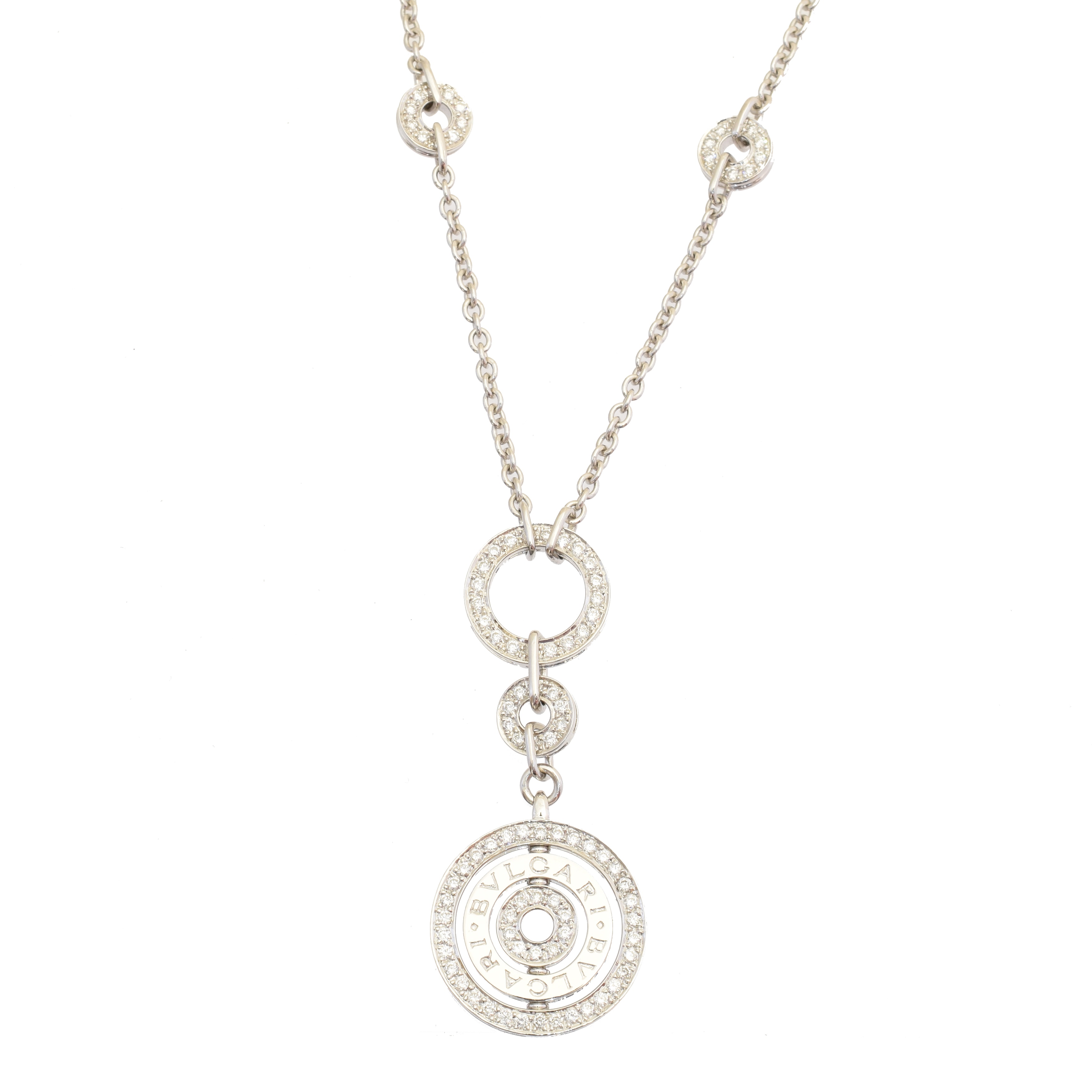 Bulgari 18ct gold diamond Astrale necklace