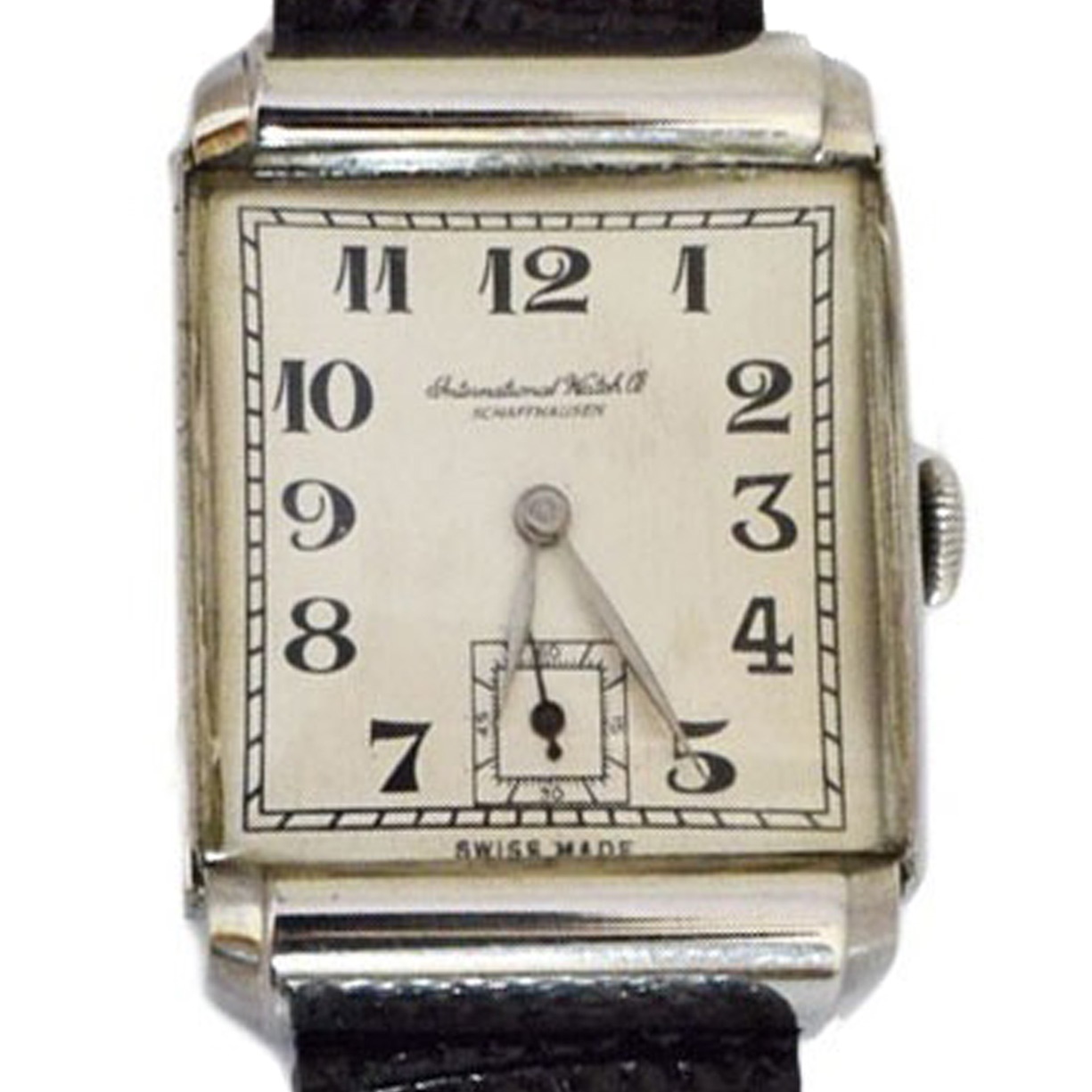 An early 20th Century stainless steel IWC wristwatch