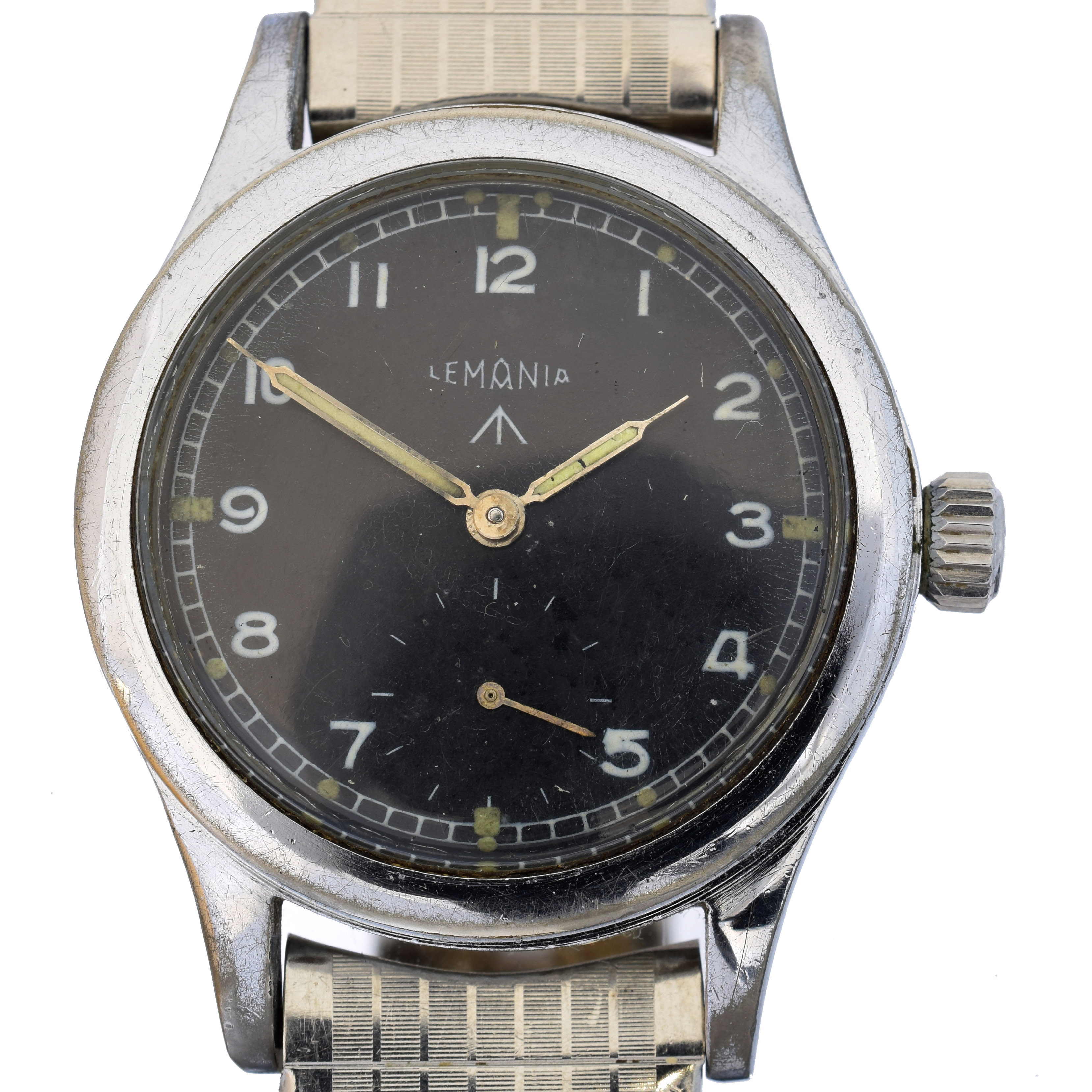 A Lemania Dirty Dozen wristwatch
