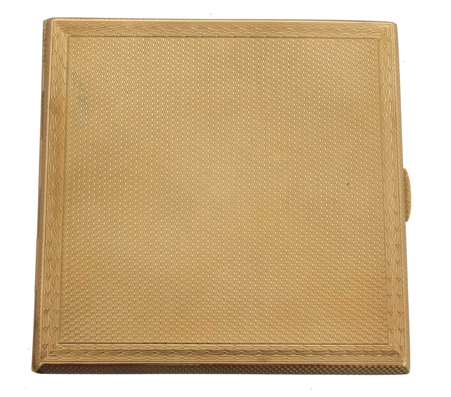 A 1920s 9ct gold cigarette case by Deakin & Francis.