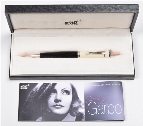 Lot 165 - Montblanc Greta Garbo, a limited edition ballpoint pen.