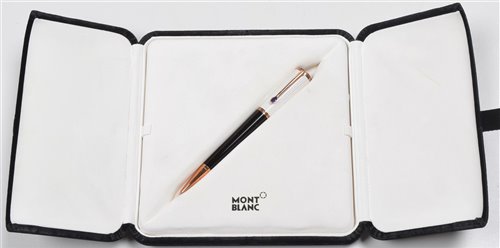 Lot 166 - Montblanc Ingrid Bergman La Donna, a limited edition ballpoint pen.
