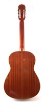 Lot 179 - Ricardo Quiles Ballester Flamenco / Spanish guitar, with mahogany back and sides, with hard case.
