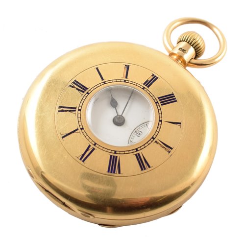 Lot 129 - 18ct gold half-hunter pocket watch by Sir John Bennett Ltd London