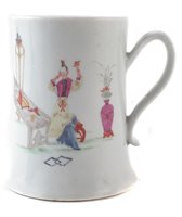 Lot 207 - Worcester mug circa 1754