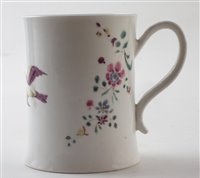 Lot 215 - Worcester mug circa 1755-60