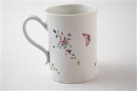 Lot 215 - Worcester mug circa 1755-60