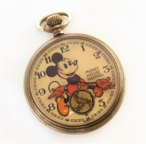 Lot 18 - Mickey Mouse Ingersoll pocket watch