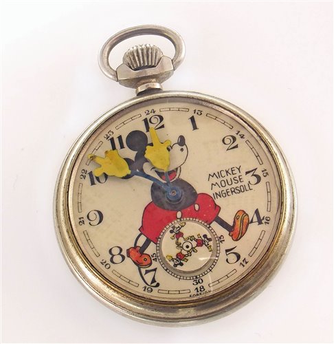 Lot 21 - Mickey Mouse Ingersoll pocket watch
