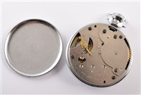 Lot 24 - "Guinness Time" chrome pocket watch.