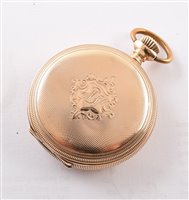 Lot 46 - Waltham 14ct gold lady's full Hunter pocket watch