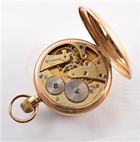 Lot 51 - 9ct gold open face pocket watch by J.W. Benson London