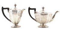 Lot 5 - Four piece silver tea and coffee set by Barker Brothers