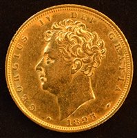 Lot 43 - King George IV, Sovereign, 1825.