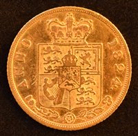 Lot 47 - King George IV, Half-Sovereign, 1824.