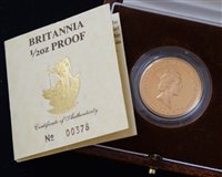 Lot 14 - United Kingdom, Britannia 1/2 Ounce Proof Coin, 1987.