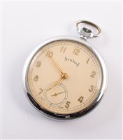 Lot 3 - Seven assorted white metal finger wind pocket watches