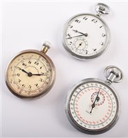 Lot 3 - Seven assorted white metal finger wind pocket watches