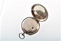 Lot 12 - Two Chester silver pocket watches and a Swiss silver pocket watch