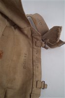Lot 261 - British 1940's mine / metal detector in green canvas bag