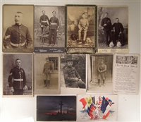Lot 336 - Military postcards / photographs