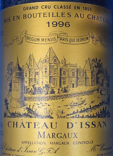 Lot 153 - Chateau D'Issan, Margaux, 1996, 6 bottles.