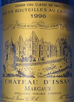 Lot 153 - Chateau D'Issan, Margaux, 1996, 6 bottles.