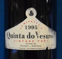 Lot 141 - Quinta do Vesuvio (Symington's) Port, 1995, 4 bottles.