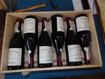 Lot 118 - Chateau Beaucastel, Chateauneuf Du Pape, 1999, original wooden case, 12 bottles.