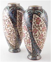 Lot 55 - Pair of Fischer vases.