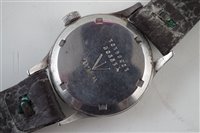 Lot 347 - A stainless steel Omega 'Dirty Dozen' manual wind wristwatch