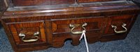 Lot 346 - George III oak spice cabinet.