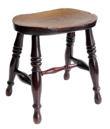 Lot 360 - Victorian stool.