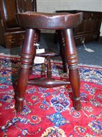 Lot 360 - Victorian stool.