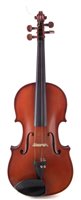 Lot 10 - Mirecourt violin labelled G. Fournier with bow and case