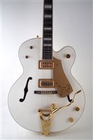 Lot 110 - Gretsch 125 year White Falcon guitar with case