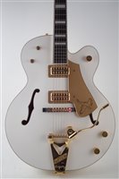 Lot 110 - Gretsch 125 year White Falcon guitar with case