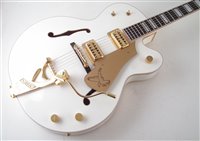 Lot 110 - Gretsch 125 year White Falcon guitar with case
