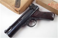 Lot 98 - Webley Premier .22 air pistol No. 626 in box