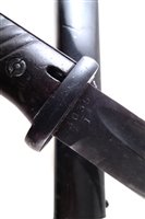 Lot 188 - German WWII Waffenamt stamped Mauser K98 bayonet, and scabbard