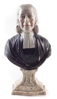 Lot 38 - Staffordshire bust of Reverend John Wesley