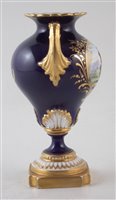 Lot 98 - Royal Worcester twin handled vase