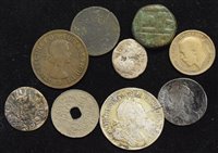 Lot 120 - Mixed selection of various coinage to include an Anglo-Saxon copy etc.