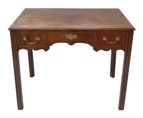 Lot 365 - George III mahogany side-table.