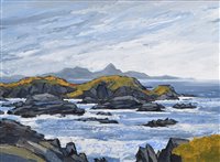 Lot 249 - David Barnes, "West Coast of Anglesey", oil.