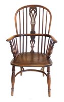 Lot 355 - Early 19th century Windsor chair.