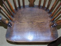 Lot 355 - Early 19th century Windsor chair.