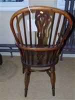 Lot 355 - Early 19th century Windsor chair.
