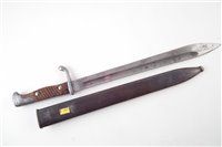 Lot 201 - German 98/05 bayonet and scabbard re-issued to The Air Force, engraved R.L.M. 6952.